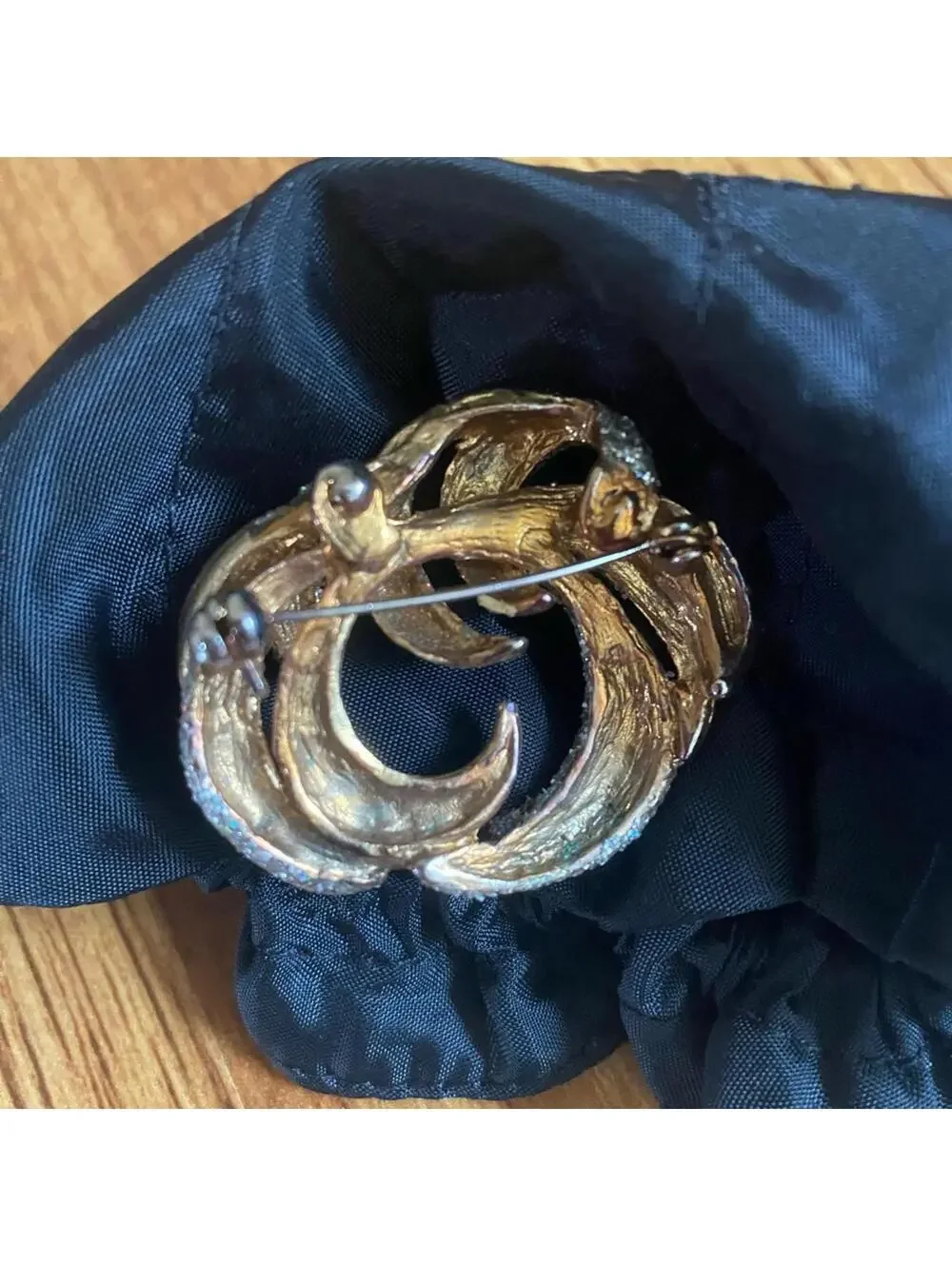 Vintage Gold Tone and Silver Women's Brooch